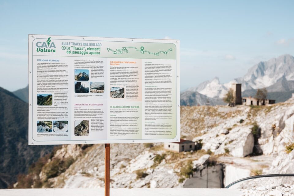 cartellonistica cava valsora per visite in autonomia